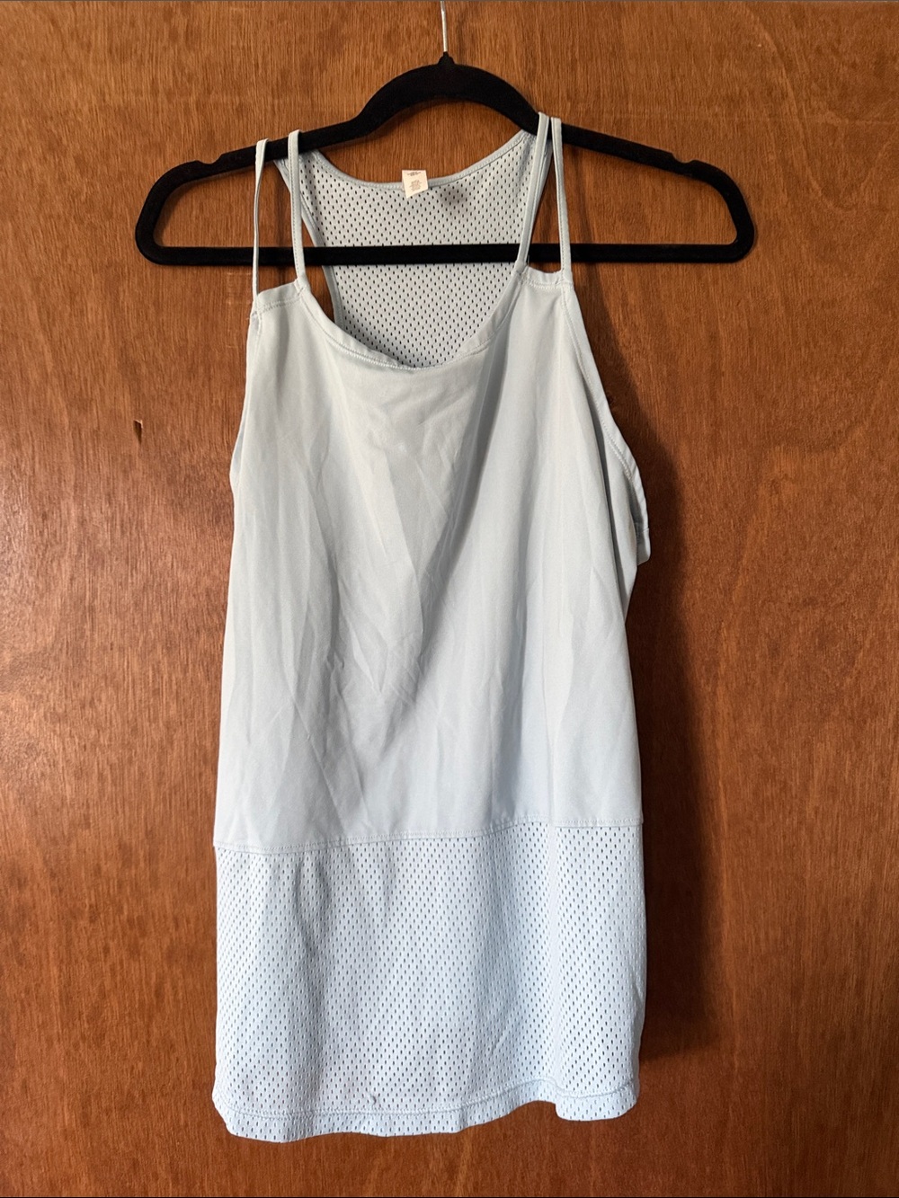 Under Armor Light Blue Mesh Hem Tank Dress